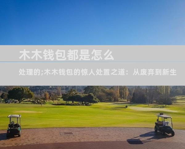 木木钱包都是怎么处理的;木木钱包的惊人处置之道：从废弃到新生