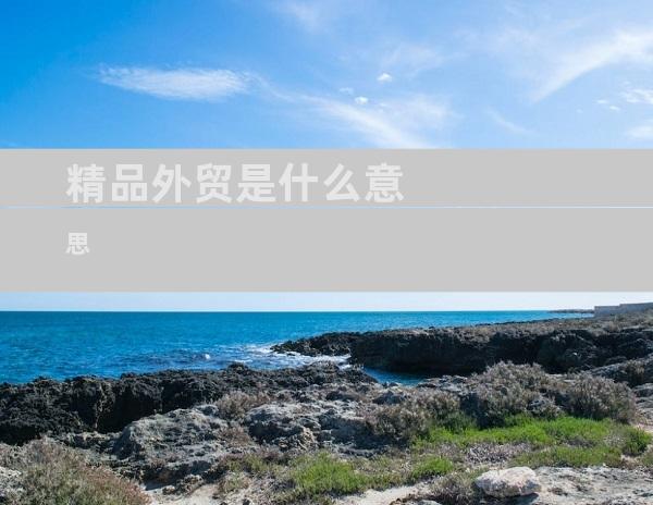 精品外贸是什么意思