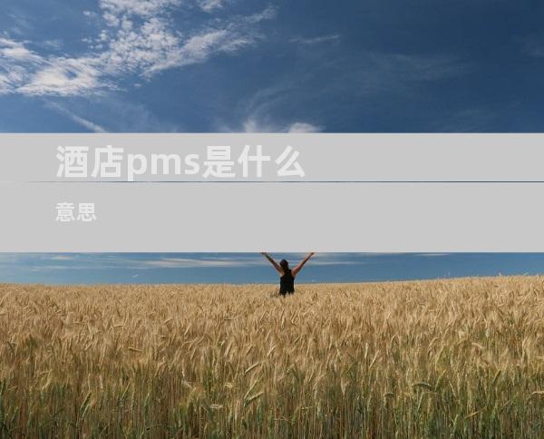 酒店pms是什么意思