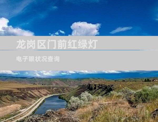 龙岗区门前红绿灯电子眼状况查询